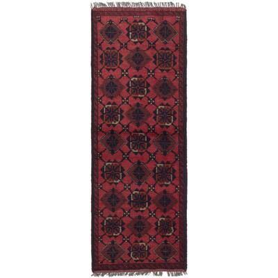 eCarpetGallery Finest Khal Mohammadi Brown Wool Hand-knotted Rug (1'9 x 4'10)
