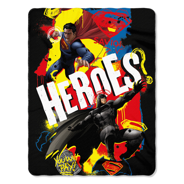 Batman V Superman Doj Super Heroes Throw Blackblue