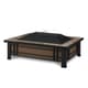 preview thumbnail 4 of 5, Hamilton Black Steel Fire Pit with Natural Slate Tile Top