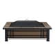 preview thumbnail 5 of 5, Hamilton Black Steel Fire Pit with Natural Slate Tile Top