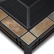 preview thumbnail 6 of 5, Hamilton Black Steel Fire Pit with Natural Slate Tile Top