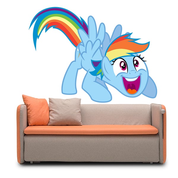 Full Color Little Pony Children Room Full Color Wall Decal Sticker ...