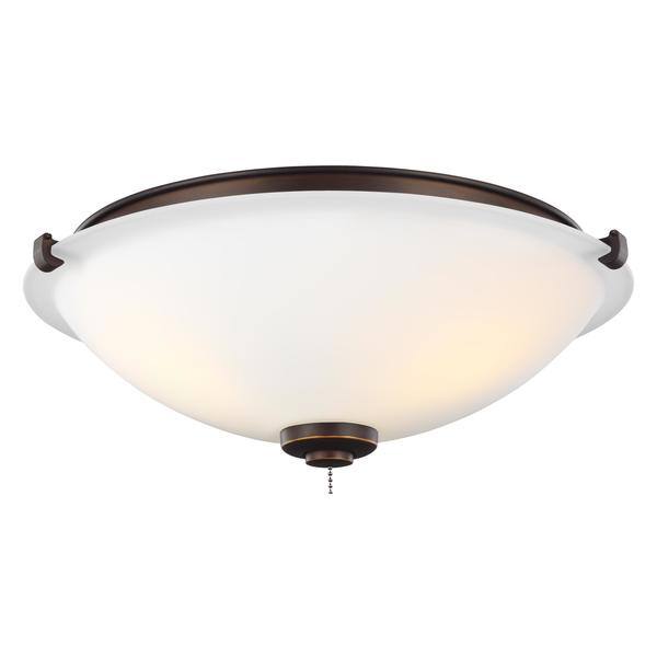 Monte Carlo 3 Light Roman Bronze Ceiling Fan Kit Roman Bronze Ceiling Fan Light Kit