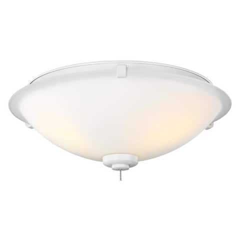Monte Carlo 3 Light Rubberized White Ceiling Fan Light Kit By Best