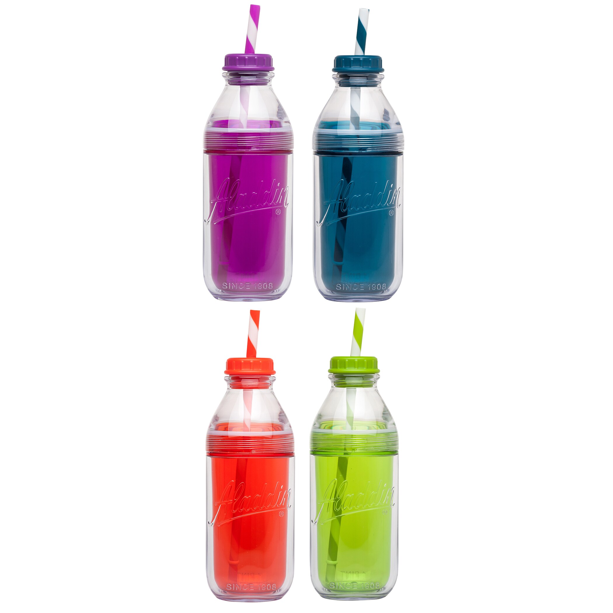 Aladdin Aladdin 6503957 18 oz Orchid Tritan Vacuum Insulated Water Bottle  BPA Free at