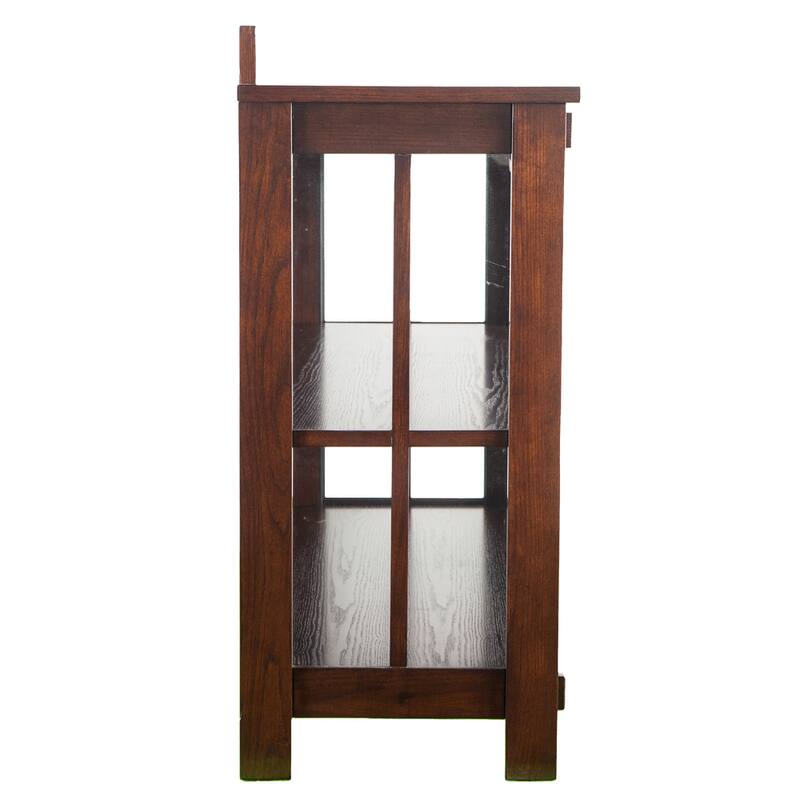 SEI Furniture Waverly Mission Faux Slate Buffet Sideboard Display Accent Cabinet