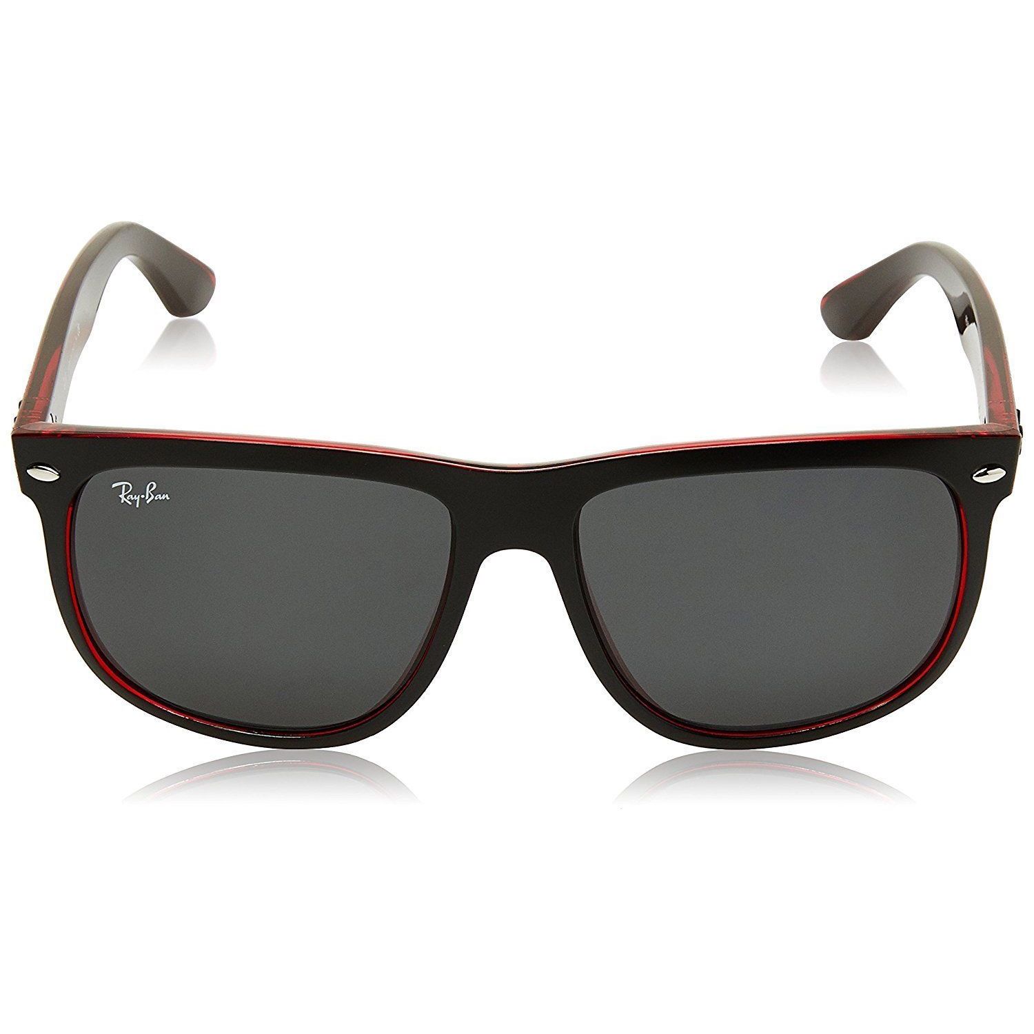 ray ban black and red frame