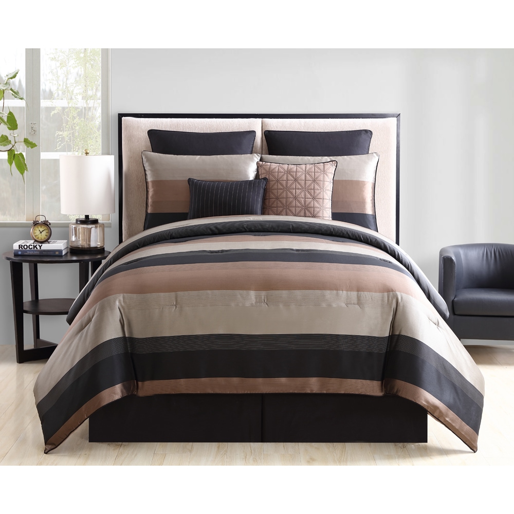 Black and deals gold comforter