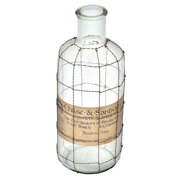 Download Shop Gold Eagle Clear Glass Decorative Bottle Vase - Overstock - 15288731