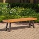 preview thumbnail 2 of 24, Carlisle Outdoor Acacia Dining Bench by Christopher Knight Home