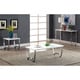 preview thumbnail 2 of 2, Furniture of America Favy Contemporary White Metal Sofa Table