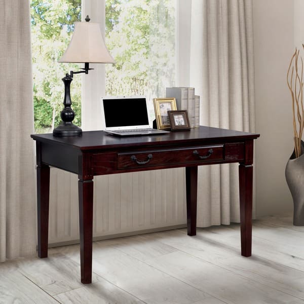 Shop Furniture Of America Mese Traditional Walnut 47 Inch Writing