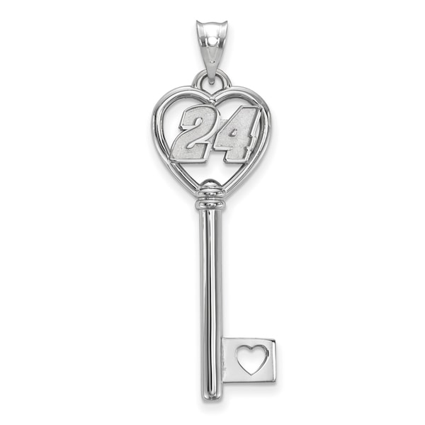 LogoArt Nascar Womens Stainless Key Pendant