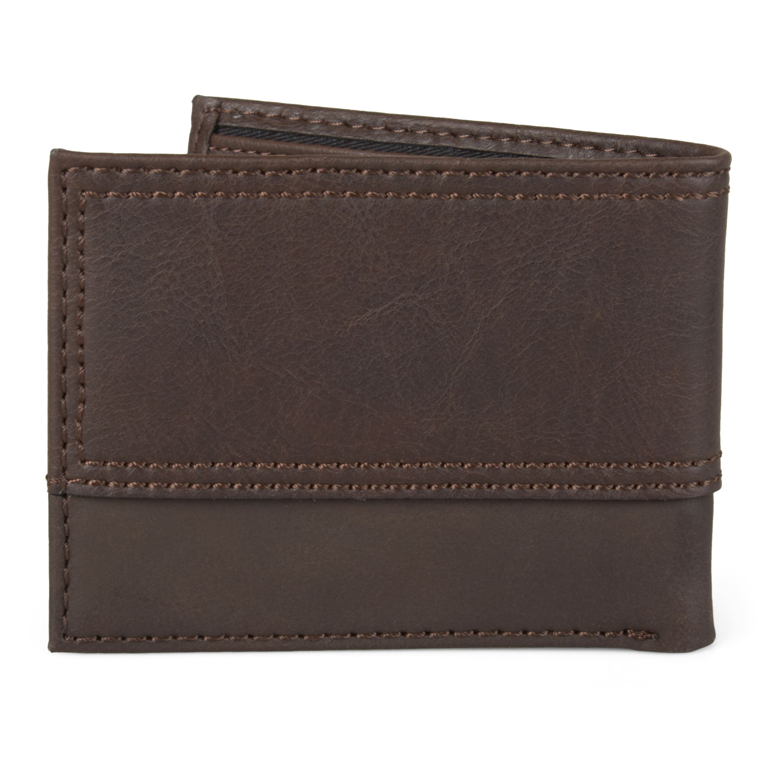 DICKIES WALLET Black Mens Bifold Wallet with Embossed logo Slim Fold