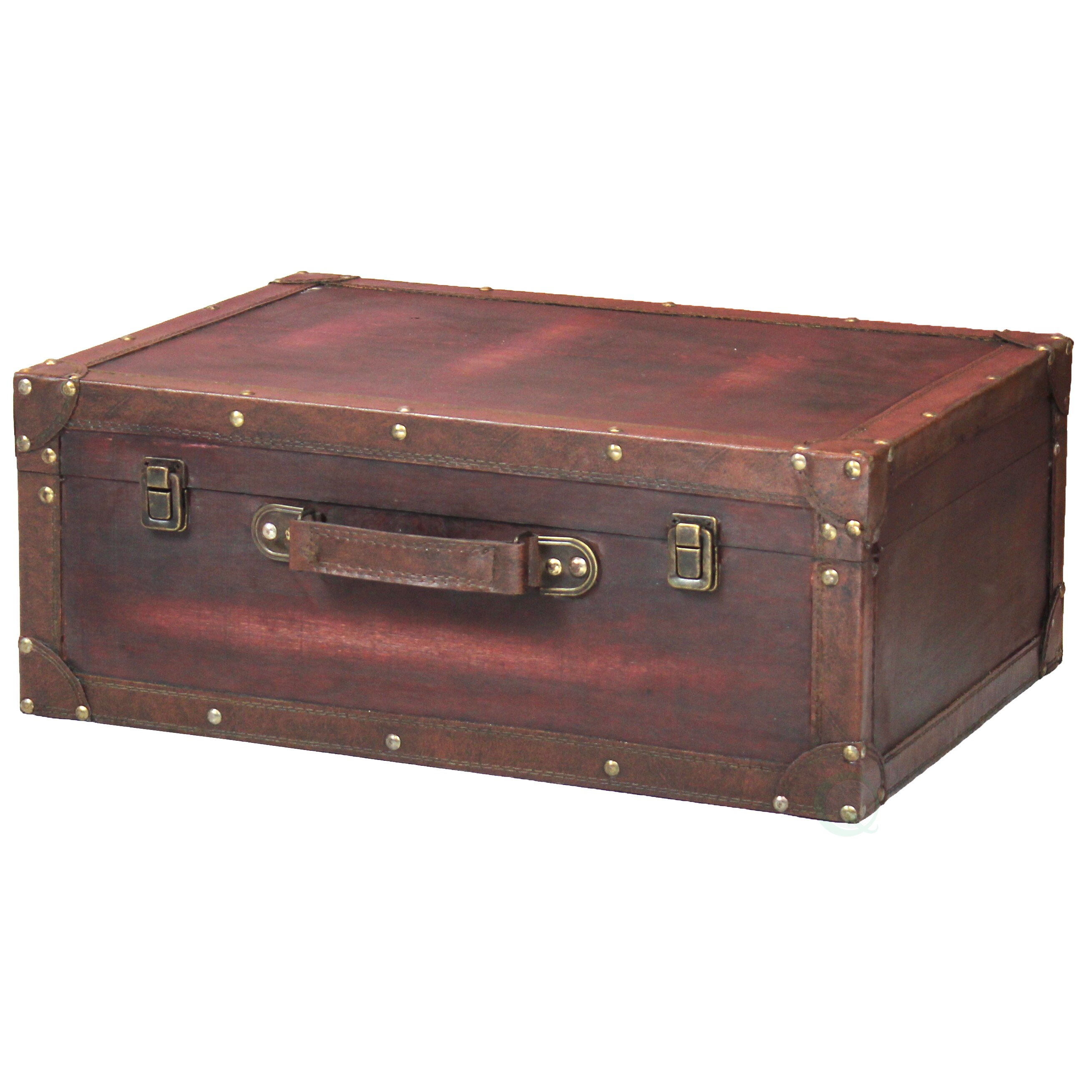 wooden suitcase