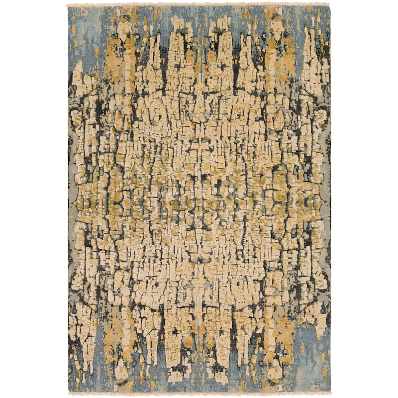 Hand-Knotted Verrona Silk Area Rug - 6' x 9'