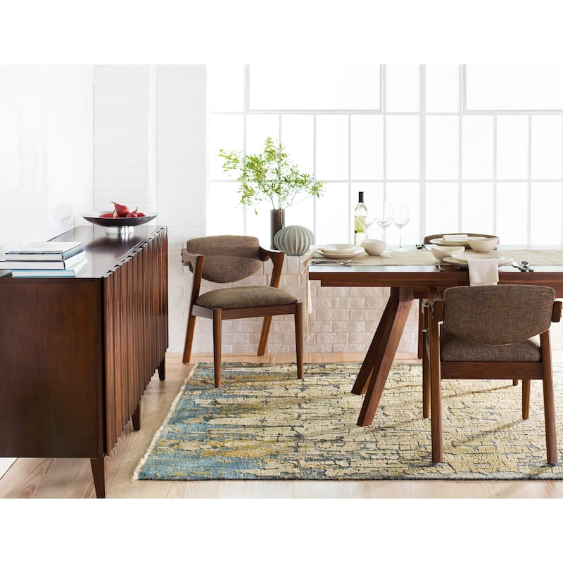 Hand-Knotted Verrona Silk Area Rug - 6' x 9'