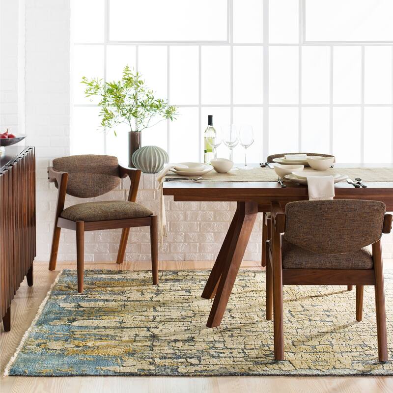 Hand-Knotted Verrona Silk Area Rug - 6' x 9'
