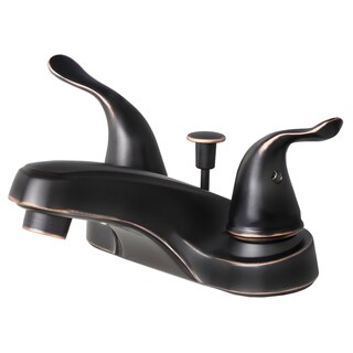 Builders Shoppe Contemporary Brass 2-handle Centerset Lavatory Faucet with Pop-up Drain