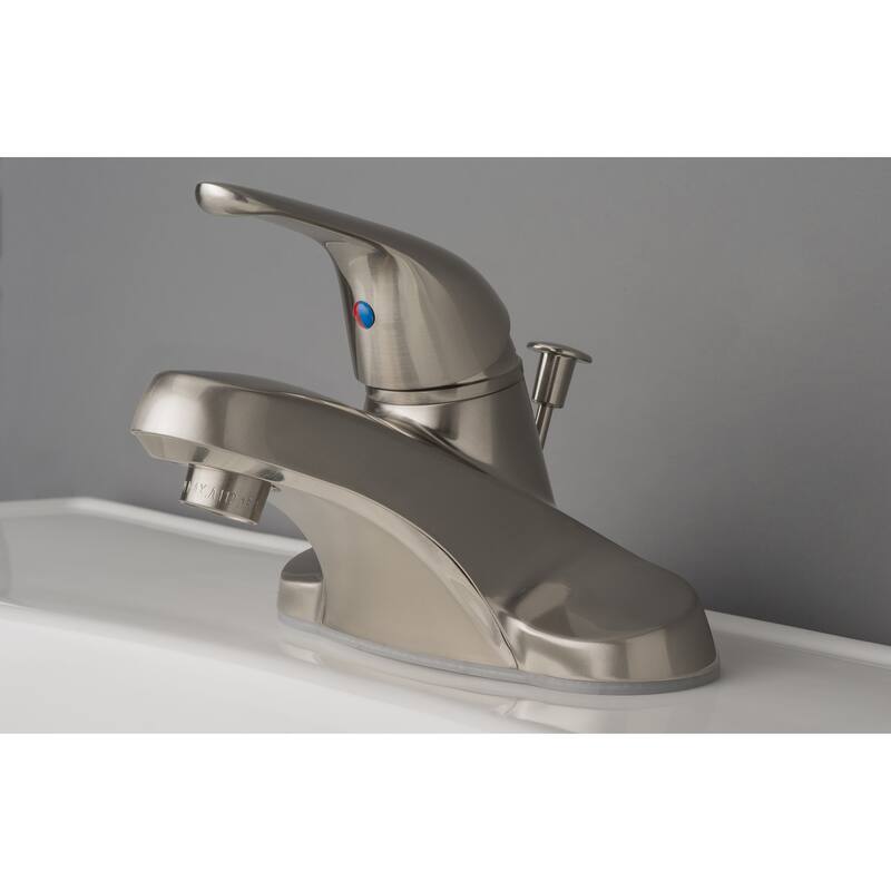 Classic Single Handle Centerset Lavatory Faucet with Pop-up Drain Assembly