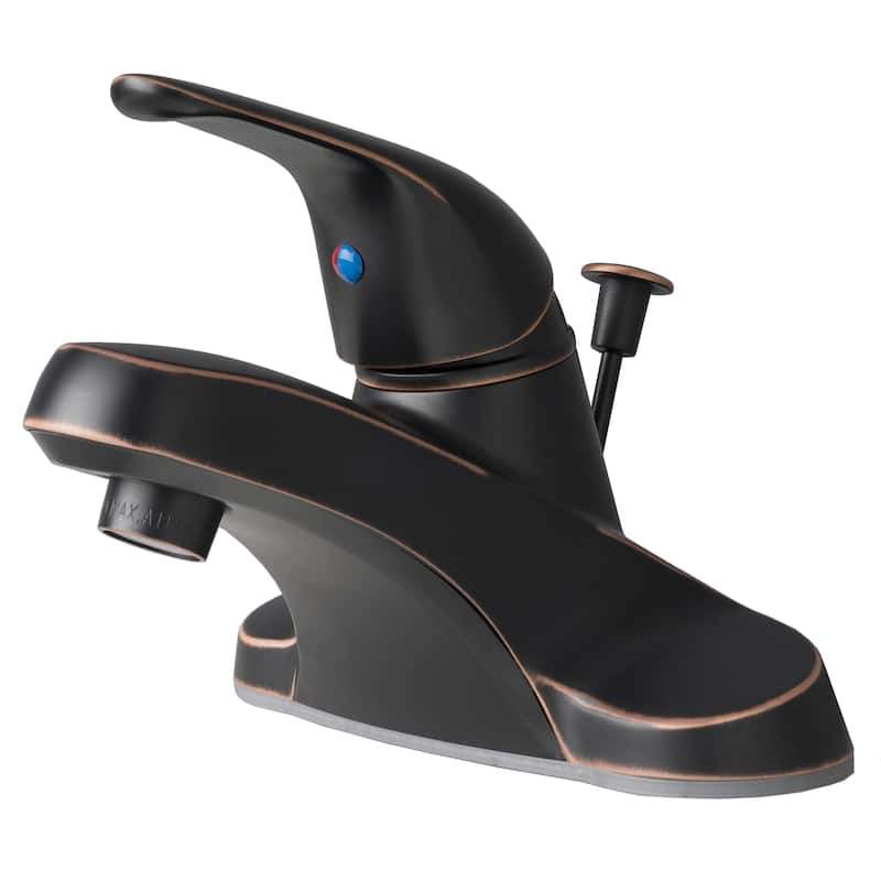 Classic Single Handle Centerset Lavatory Faucet with Pop-up Drain Assembly