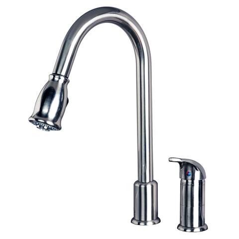Builders Shoppe Classic Single Handle 16-inch Pull Down Kitchen Faucet