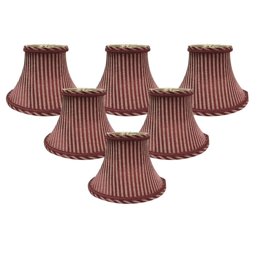 Royal Designs Gold Fabric Chandelier Lampshades (Pack of 6) Royal Designs Gold Fabric Chandelier Lampshades (Pack of 6)