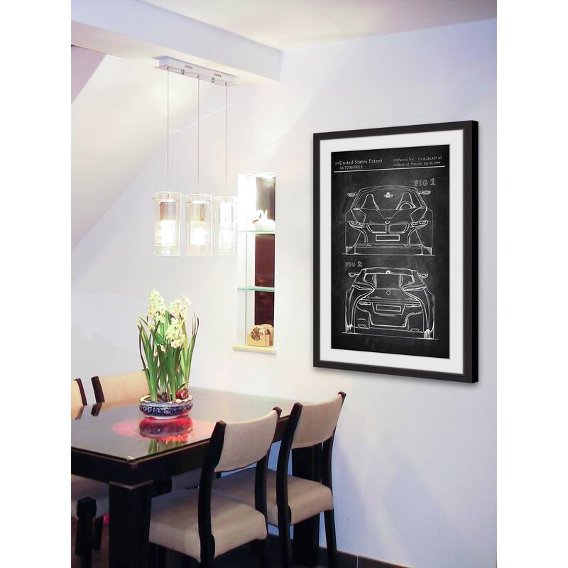BMW I8 Sports Car' Framed Painting Print
