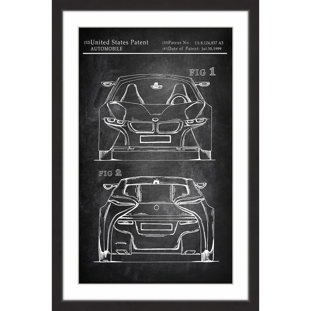 BMW I8 Sports Car' Framed Painting Print