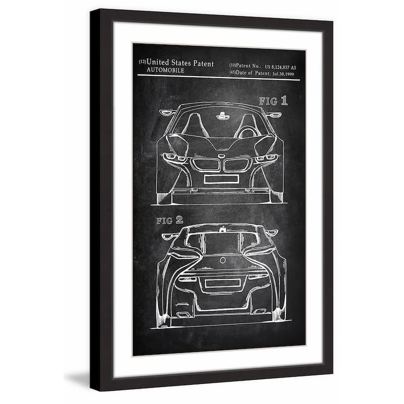 BMW I8 Sports Car' Framed Painting Print