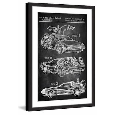 Back to the Future Car' Framed Painting Print