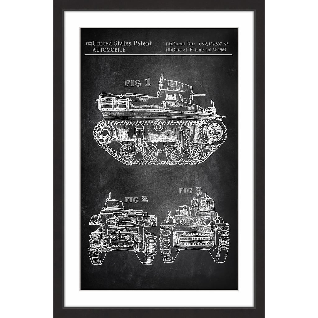 Military Tank Design' Framed Painting Print
