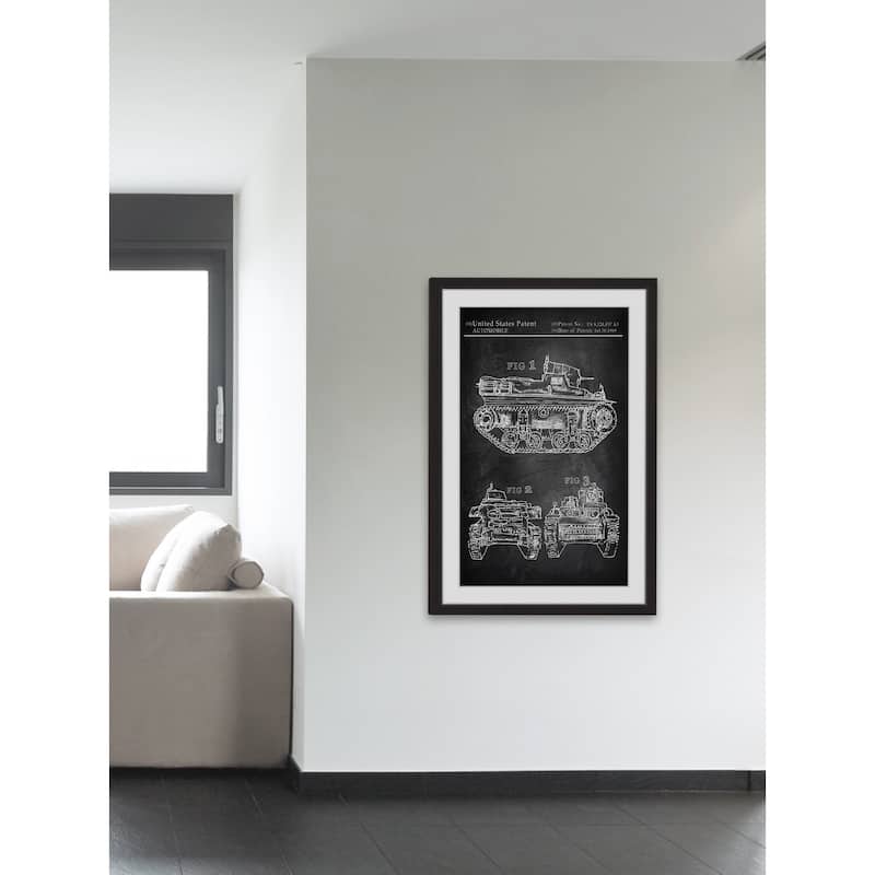 Military Tank Design' Framed Painting Print