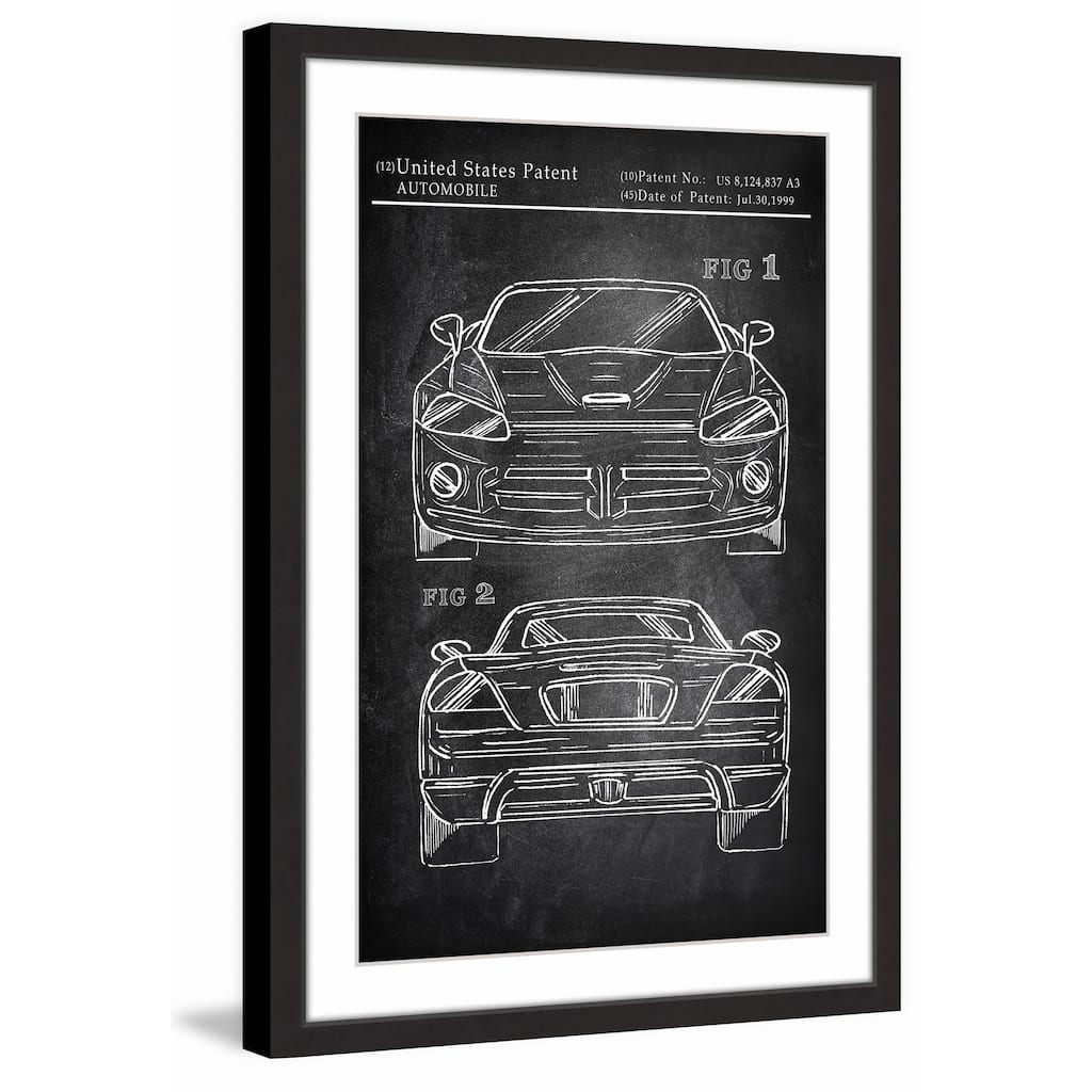 Muscle Car Design' Framed Painting Print
