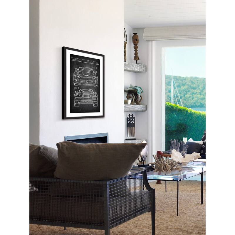 Muscle Car Design' Framed Painting Print