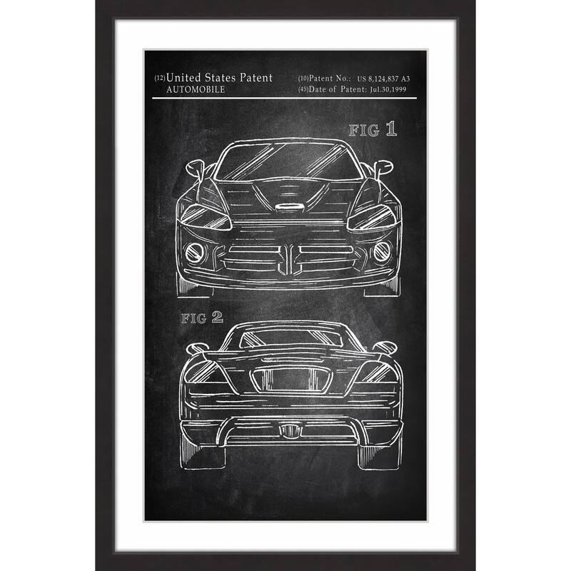 Muscle Car Design' Framed Painting Print