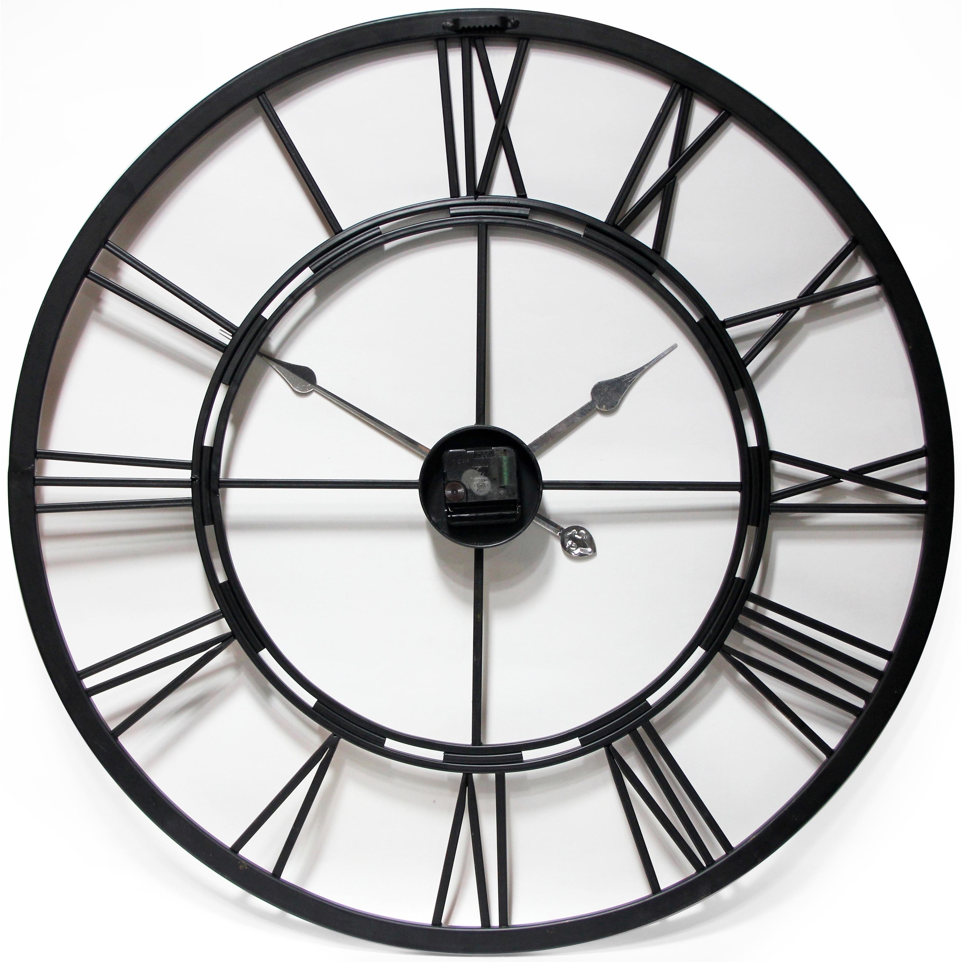 Metal Fusion Black And Bronze Large Open Face 28 Inch Wall Clock By Infinity Instruments Overstock 15297245