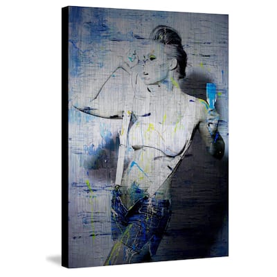 Suspenders' Painting Print on Brushed Aluminum