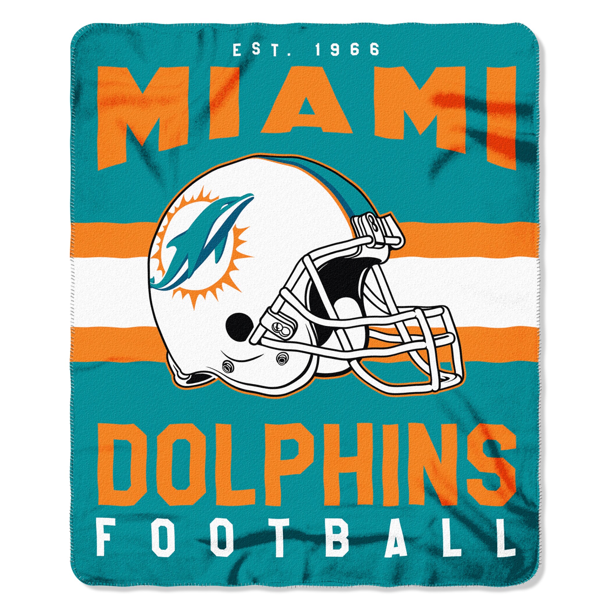 : Northwest NFL Miami Dolphins Gridiron Fleece Throw Blanket,  Team Colors, 50 x 60 : Sports & Outdoors