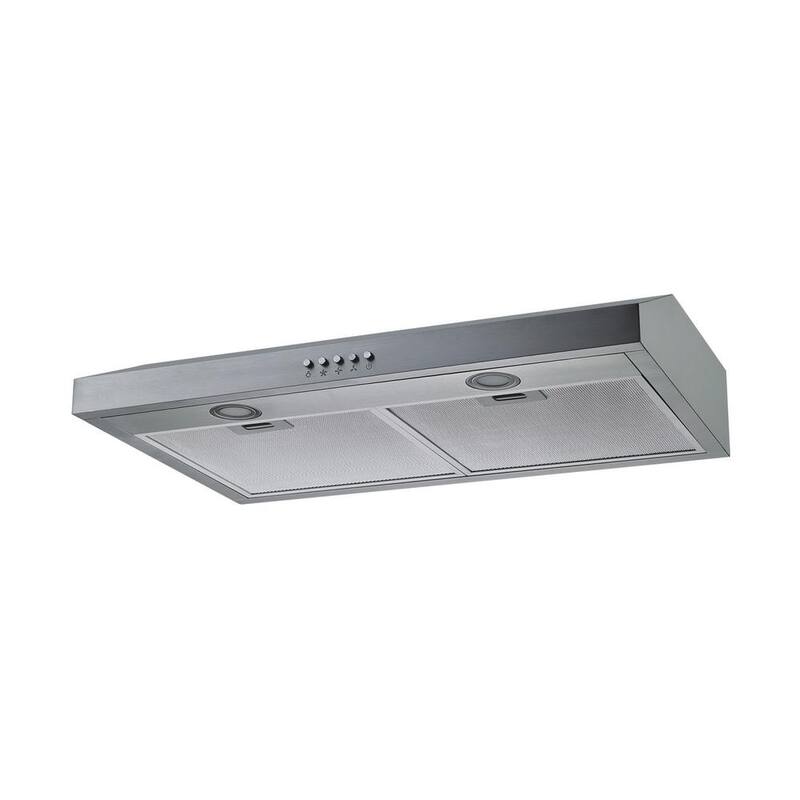 Winflo 30" 301 CFM Stainless Steel Convertible Under Range Hood