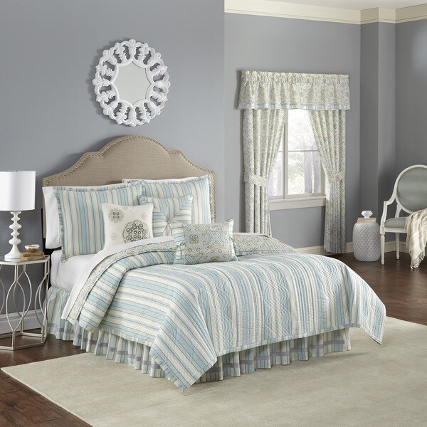 Waverly Astrid Reversible Mineral Quilt Collection Set Free Waverly Astrid Reversible Mineral Quilt Collection Set