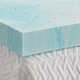 preview thumbnail 17 of 16, LUCID Comfort Collection Gel Swirl Memory Foam Topper - Blue
