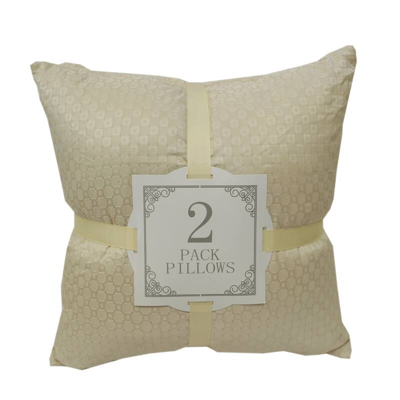 Home Accent Throw Pillows Damask Satin-look Throw Pillows (Set of 2)