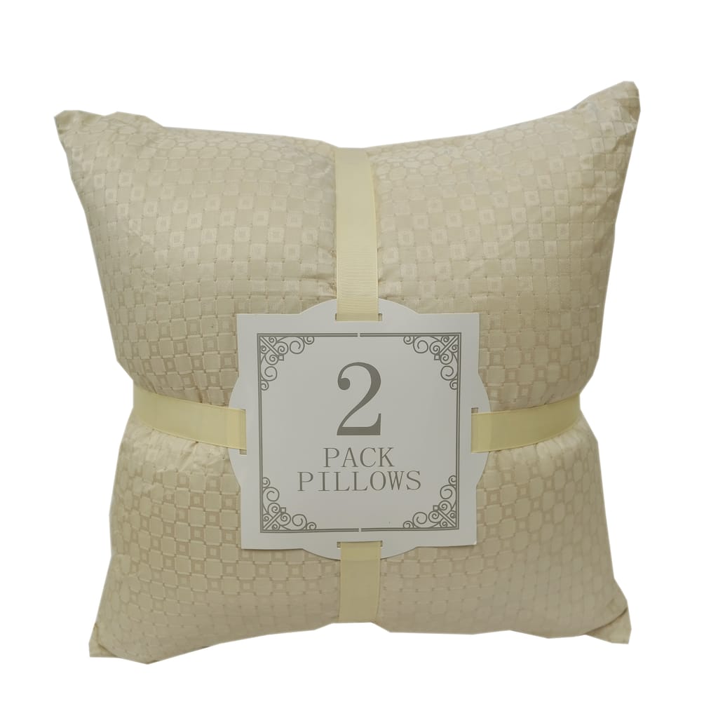 Home Accent Throw Pillows Damask Satin-look Throw Pillows (Set of 2)