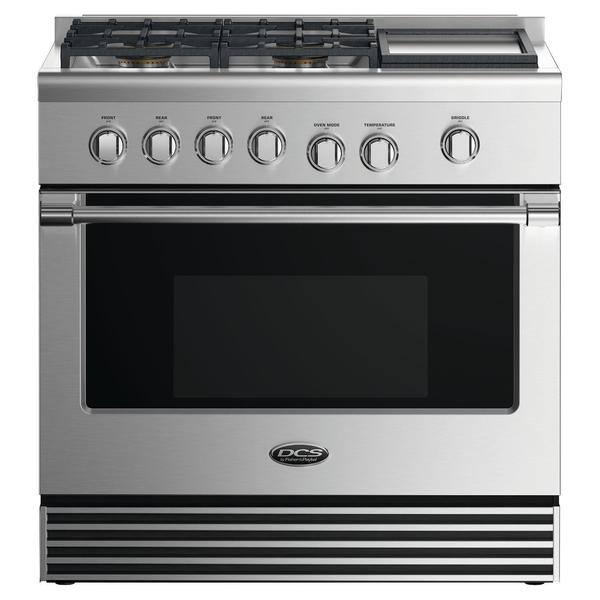 Shop Dcs 36 Gas Range 4 Burners With Griddle Free Shipping