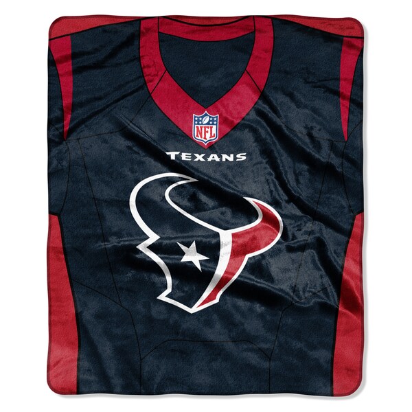 NFL 07080 Texans Jersey Raschel Throw