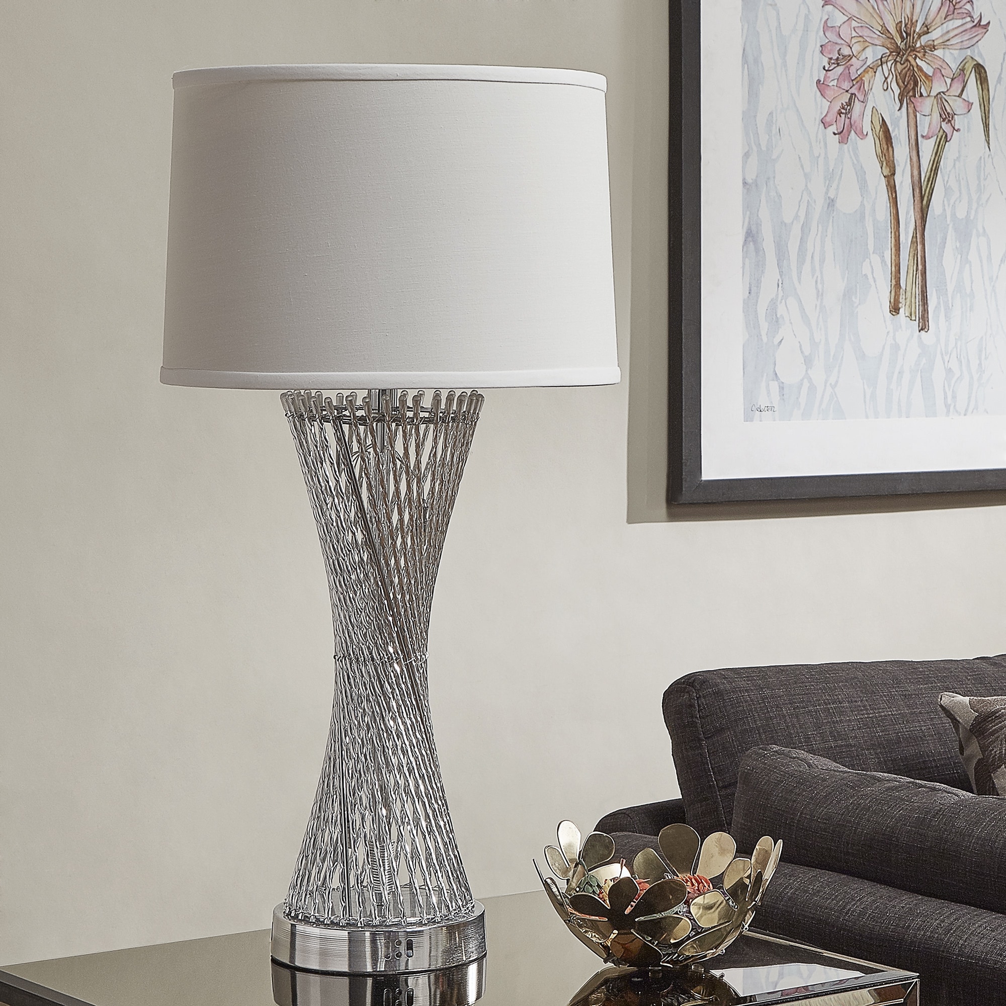 table lamp with nightlight base