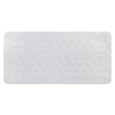 Richards Homewares Clear Scalloped Bath Mat