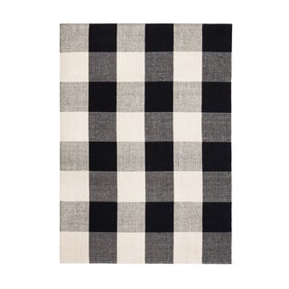 Jani Perry Black and Ivory Buffalo Plaid Jute Rug - Bed Bath & Beyond ...