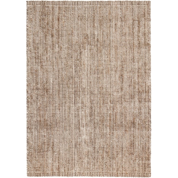 Jani Zane Natural and Ivory Jute and Upcycled Cotton Rug - 8' x 10'